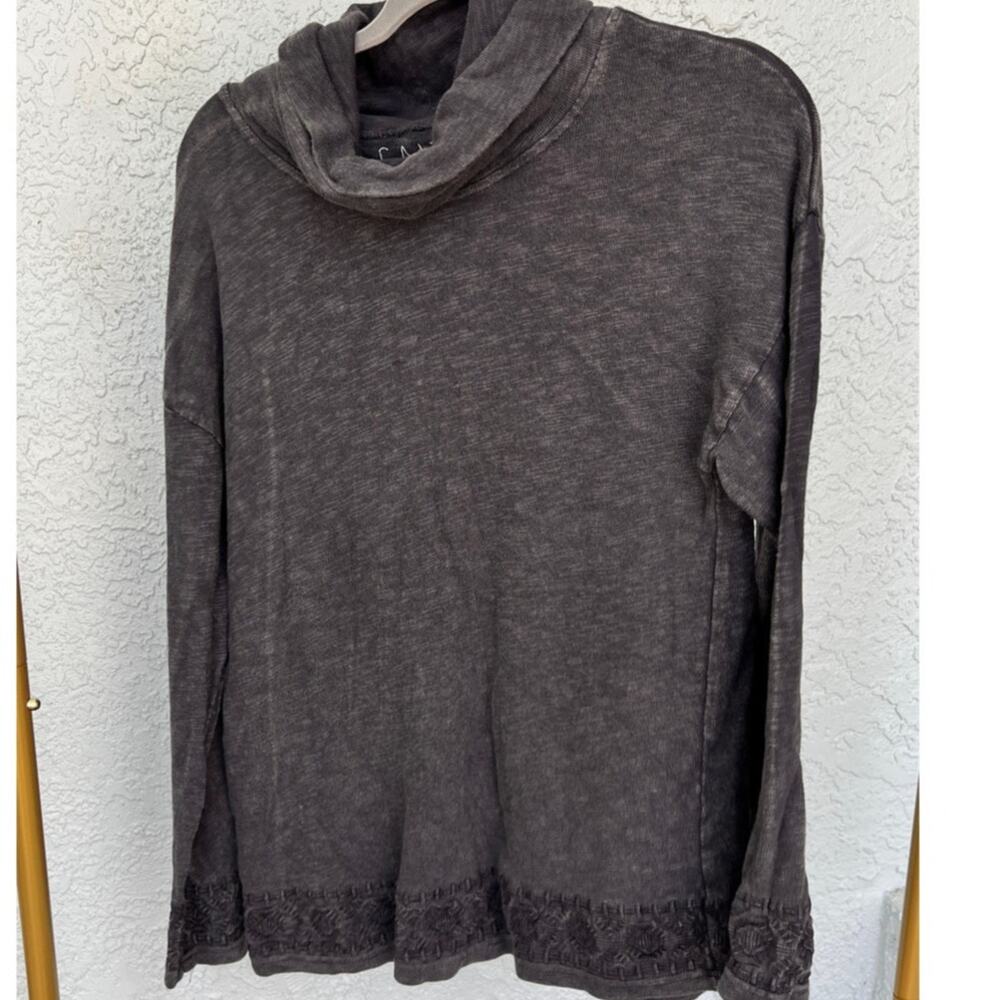 NWT Anthropology by Caite Bohemian Dark Gray Pullover - Size Small